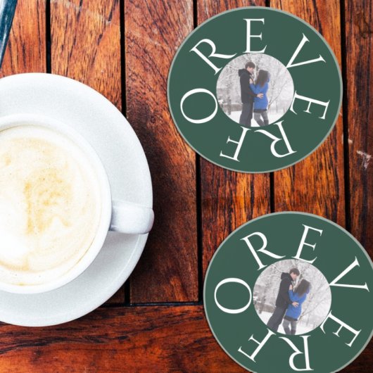 Voor altijd: een paar foto zandsteen onderzetter