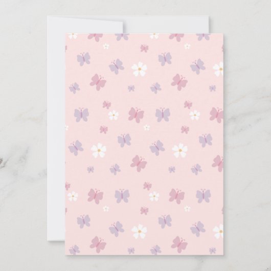 Voor altijd een prinses uitnodiging. Voor altijd e Kaart (Achterkant)