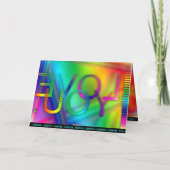 Voor altijd Electric Ik hou van je Wenskaart Feestdagen Kaart (Achterkant)