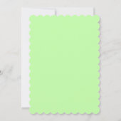 Voor altijd en altijd Green Ribbon Banner bruiloft Kaart (Achterkant)