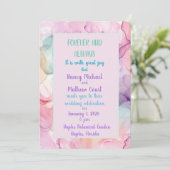 Voor altijd en altijd is het met grote vreugde feestdagenkaart (Staand voorkant)