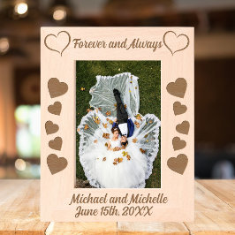 Voor altijd en altijd Laser geëtst Afbeelding Lijs Gegraveerde Lijstjes