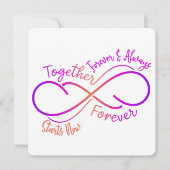 Voor altijd en altijd - Valentijnskaart Bedankkaart (Voorkant)