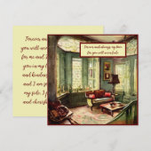 Voor altijd en altijd zal mijn liefde voor jou noo notitiekaartje (Voorkant / Achterkant)