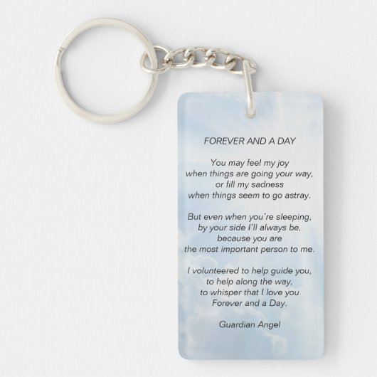 Voor altijd en een dag sleutelhanger (Voorkant)