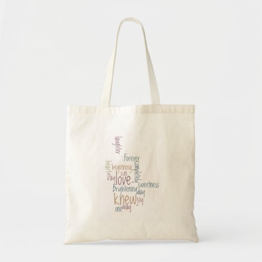 Voor altijd en een dag tote bag (Voorkant)