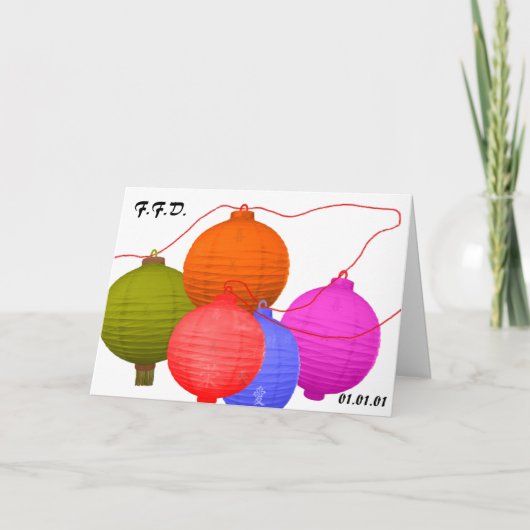 Voor altijd Familie dag-op Wit Kaart (Voorkant)