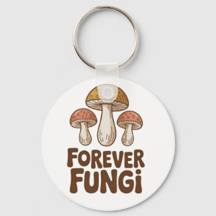 Voor altijd Fungi kawaii Paddenstoel Liefhebbers Sleutelhanger