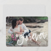 Voor altijd Geborsteld Bewaar de datum Aankondigin Save The Date (Voorkant / Achterkant)