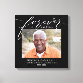 Voor altijd Geliefd Bewerkbare Kleur Custom Wrappe Canvas Afdruk (Voorkant)