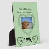 Voor altijd geliefde lymfoom bewustzijnstributuut fotoplaat (Zijkant)