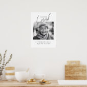 Voor altijd geliefde script levensviering rouwplec poster (Keuken)