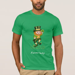 Voor altijd geluk kabouter groen St. Patrick's Day T-shirt