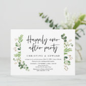 Voor altijd gelukkig feest, Trouw Elopement Kaart (Staand voorkant)