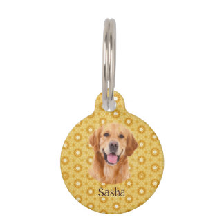 "Voor altijd gouden stijlvolle Golden Retriever bl Huisdierpenning