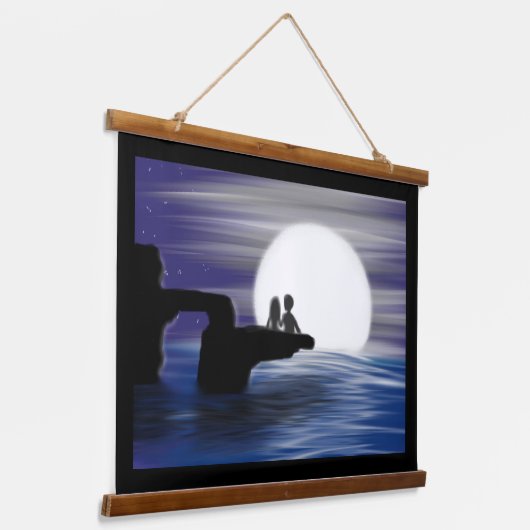 "Voor altijd" Hangend Wandkleed (Gebogen)