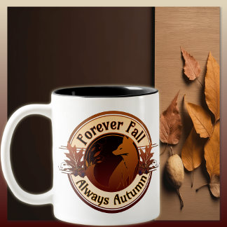 Voor altijd Herfst, altijd herfstvos Tweekleurige Koffiemok