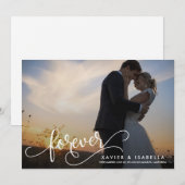 voor altijd | huwelijksaankondiging aankondiging (Voorkant / Achterkant)