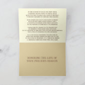 Voor altijd in balans: een Bearded Dragon condolea Kaart (Binnen)