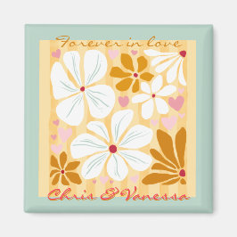 Voor altijd in de liefde paar jubileum Ik hou van  Magneet