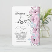 Voor altijd in de Uitnodiging van het Huwelijk van (Staand voorkant)