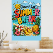 Voor altijd in de zomervakantie Poster (Keuken)