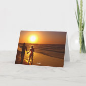 Voor altijd, in de zonsondergang bedankkaart (Achterkant)