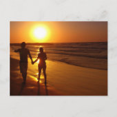 Voor altijd, in de zonsondergang briefkaart (Voorkant)