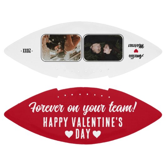 Voor altijd in je team Hart 2 Foto Valentijns's American Football (Panelen)