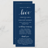 Voor altijd in liefde, Modern Wedding Ceremonie, N Programmakaart (Voorkant / Achterkant)