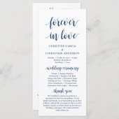 Voor altijd in liefde, Modern Wedding Ceremonie, N Programmakaart (Voorkant / Achterkant)