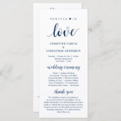 Voor altijd in liefde, Modern Wedding Ceremonie, N Programmakaart (Voorkant / Achterkant)