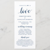 Voor altijd in liefde, Modern Wedding Ceremonie, N Programmakaart (Voorkant)