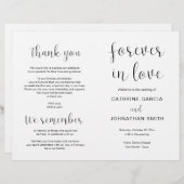 Voor altijd in liefde, Modern Wedding Foldable Pro (Voorkant / Achterkant)