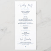 Voor altijd in liefde, moderne huwelijksceremonie  programmakaart (Achterkant)