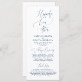 Voor altijd in liefde, moderne huwelijksceremonie  programmakaart (Voorkant / Achterkant)