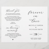 Voor altijd in liefde, vouwbare weduwprogramma's (Voorkant)