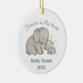 Voor altijd in mijn hart Baby verlies Ornament (Rechts)