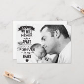 Voor altijd in Mijn hart Happy Vaderdag Foto Kaart (Voorkant / Achterkant in situ)