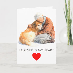 Voor Altijd in Mijn Hart Hond Huisdier Verlies Den Kaart