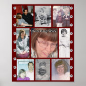 Voor altijd in mijn hart Negen Foto Rode Margriet Poster (Voorkant)