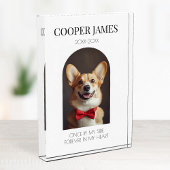 Voor altijd in mijn hart Pet Loss Memorial Keepsak Fotoblokken