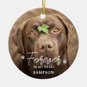 Voor altijd in mijn hart - schildert Pet Dog 2 Fot Keramisch Ornament (Voorkant)