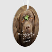 Voor altijd in mijn hart - schildert Pet Dog 2 Fot Ornament (voorkant)