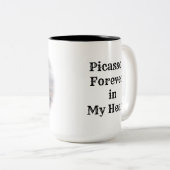 Voor altijd in mijn hart tweekleurige koffiemok (Voorkant rechts)