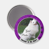 Voor altijd in mijn harthond of kat-herdenking magneet (Voorkant / Achterkant)