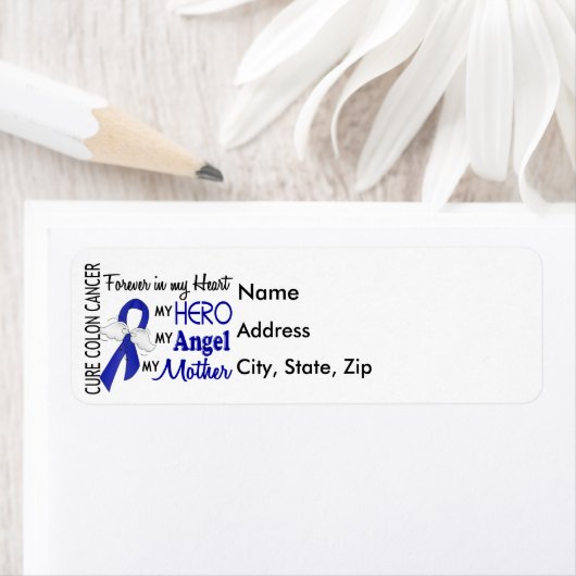 Voor altijd in mijn hartmoeder Colon kanker Etiket (Insitu)