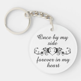 Voor altijd in mijn hoofd Gepersonaliseerd Pet Her Sleutelhanger