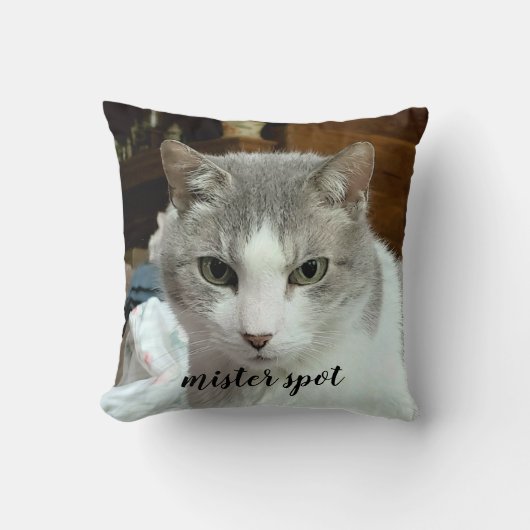 Voor altijd in ons hart 2 Foto naam Cat Dog Pet Kussen (Voorkant)