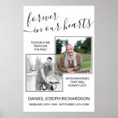 Voor altijd in ons hart Aangepaste foto Memorial V Poster (Voorkant)
